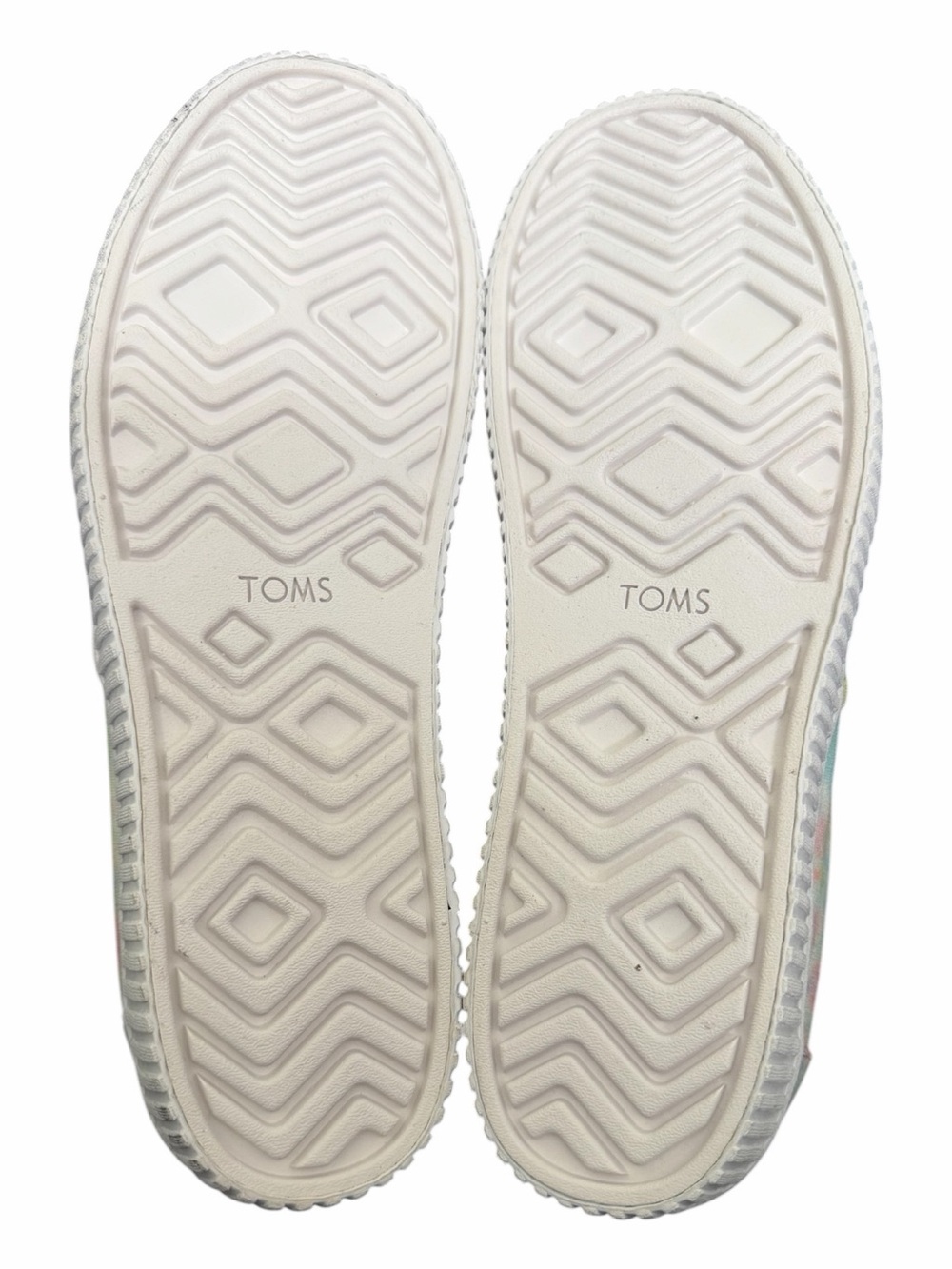 TOMS |Pastel Tie-Dye |Canvas Slip-On Flats |Women’s Size 12 |Comfort Shoes - Picture 5 of 8
